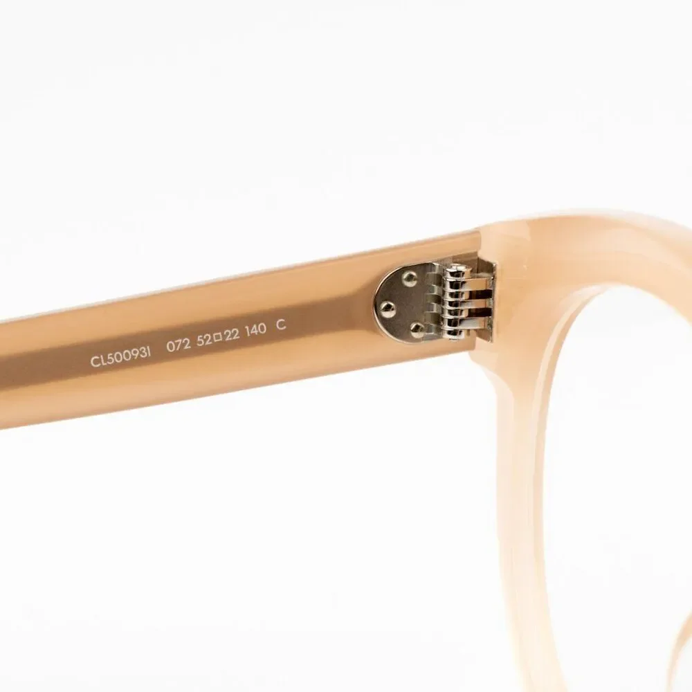 NEW Celine CL50093I 072 Beige Nude Round Women Eyeglasses CL 50093I